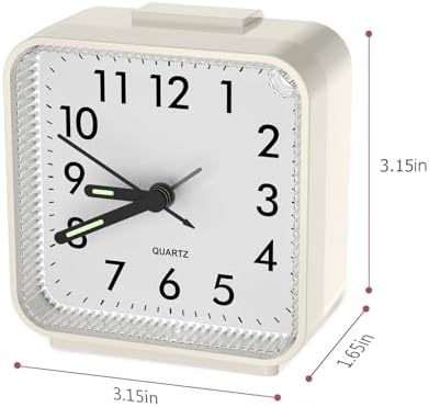 LOFICOPER Analog Alarm Clock with Night Light and Snooze Function