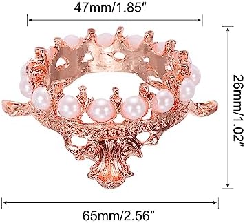 MECCANIXITY Rose Gold Crystal Ball Display Holder