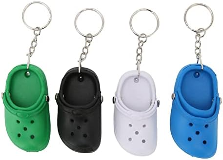 20 Pcs Mini Silicone Shoe Keychains Set