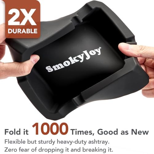 SmokyJoy Windproof Cigar Ashtray with Lid