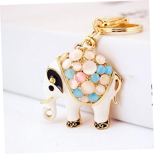 Sparkling Elephant Keychain for Car Keys