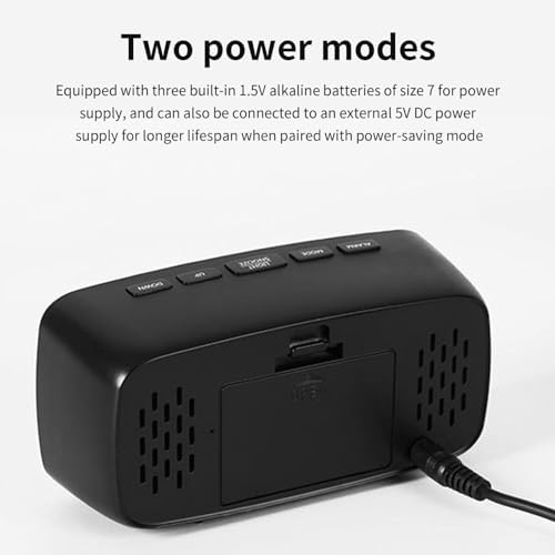 Kakina CMSX Digital Alarm Clock with LED Display and Voice Wake Up
