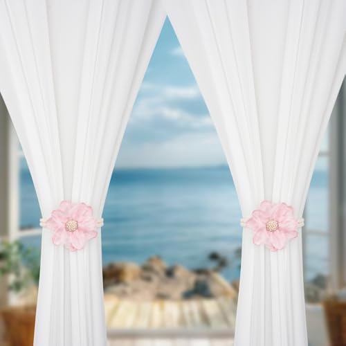SUQ I OME Lotus Flower Curtain Tiebacks Pink