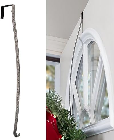 Haute Decor Pewter Holly Wreath Hanger