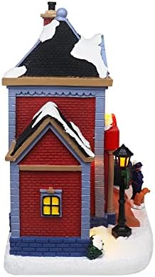 Christmas Village Animated Police Station - Pre-Lit Musical Collectible Building