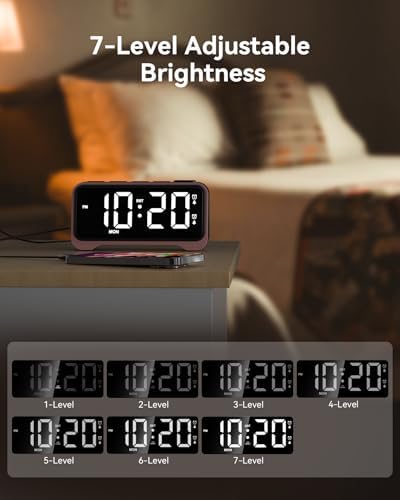 Kids Alarm Clock with RGB Night Light and Dual Alarm