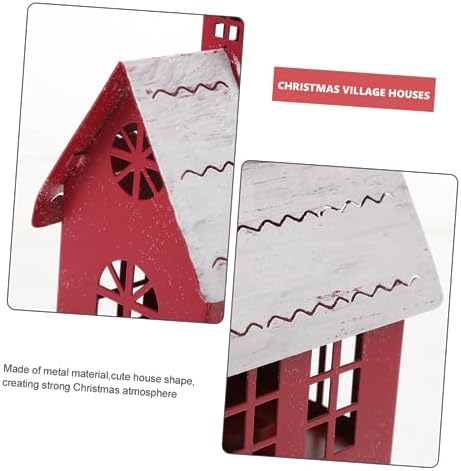 Cute Christmas Village House Candle Holder for Home Decor