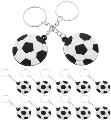 LUOZZY 60pcs Soccer Keychains for Parties and Rewards