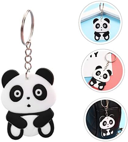 NUOBESTY 60pcs Cartoon Panda Keychain Set