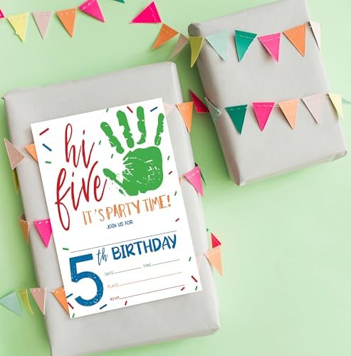 Hi Five Birthday Invitations For Kids - 06
