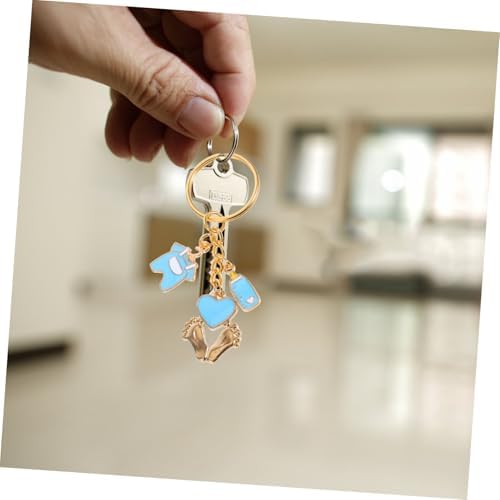 1 Set Shower Gender Reveal Cupcake Rack Keychain Favors
