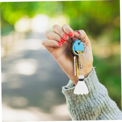 VICASKY 12pcs Mini Badminton Keychains Cute Sports Accessories