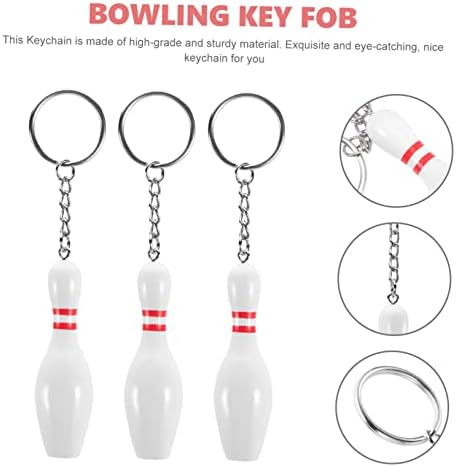 BESTonZON Bowling Keychains Cute Cartoon Design
