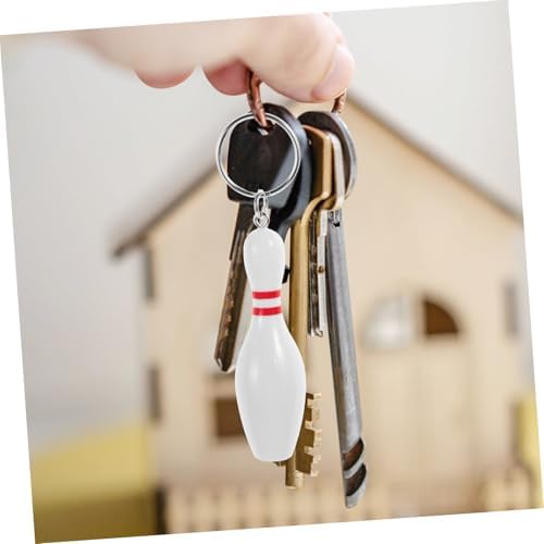 Jojofuny 27pcs Bowling Keychains Stylish Car Key Holder