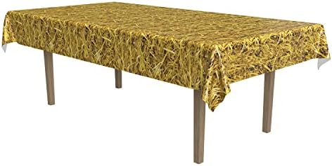 Beistle Straw Tablecover for Farm or Fall Parties