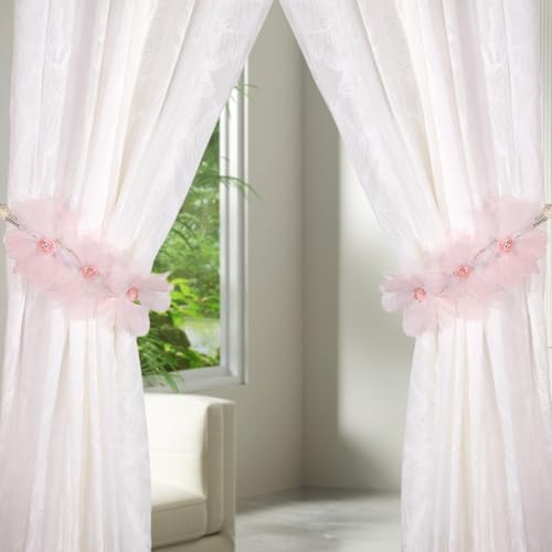 SUQ I OME Boho Curtain Tiebacks Set of 2 Pink
