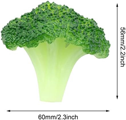 XGNG 6pcs Artificial Broccoli Decor Cutout