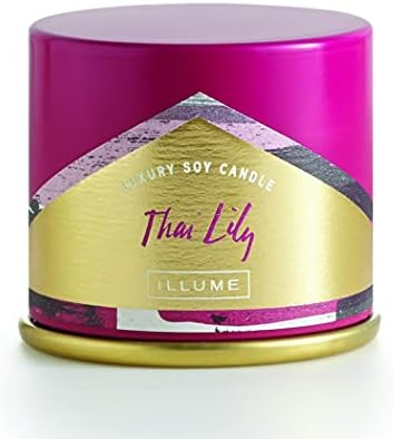 ILLUME Thai Lily Soy Candle in Pink Travel Tin 3 oz