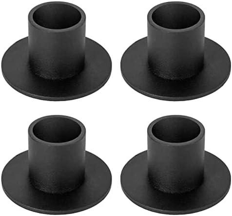 4 Pcs Black Candle Holders Retro Farmhouse Decor