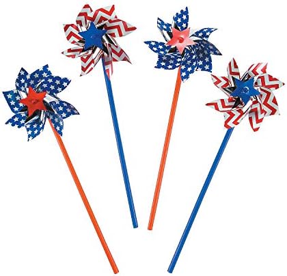 Fun Express Patriotic Pinwheels 36pk 11 Inch