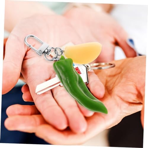 Chili Keychain Key Ring for Car Keys Fashion Decor