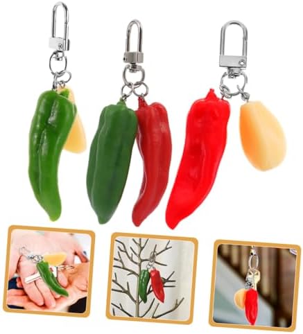 GALPADA Chili Keychain for Car Keys and Bag Hanging