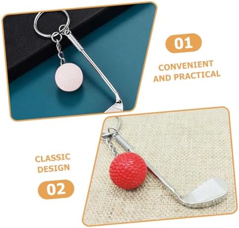 Mipcase Golf Ball Keychain for Golf Lovers