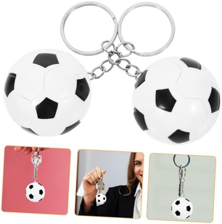 2PCS Creative Football Keychain Set for Men
