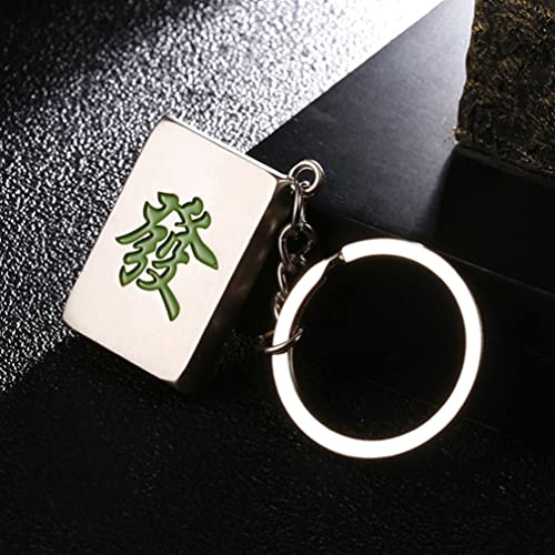 6pcs Mahjong Keychain Set for Couples and Feng Shui Lovers