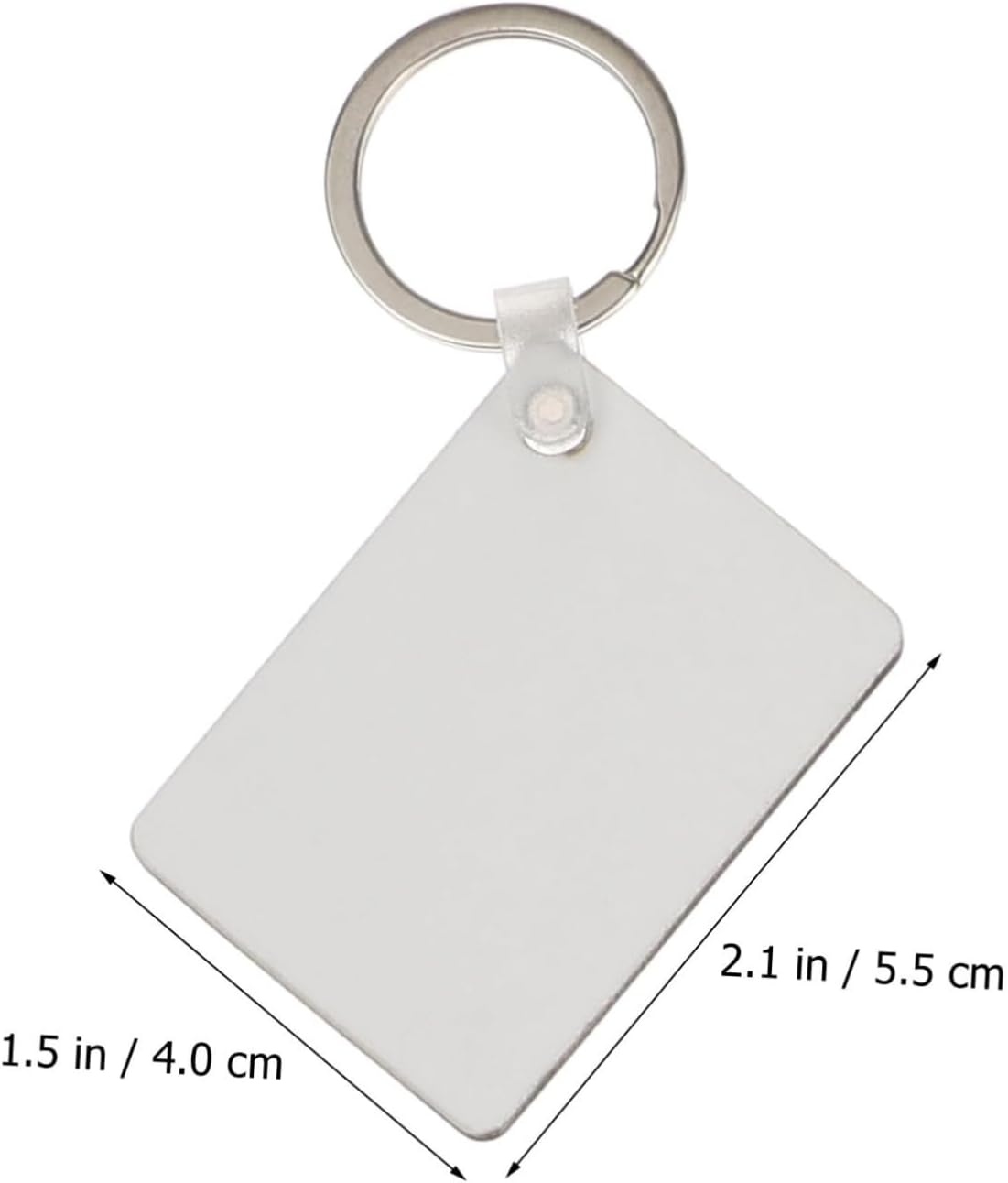 36pcs Sublimation Keychain Blanks for DIY Crafts and Custom Printing