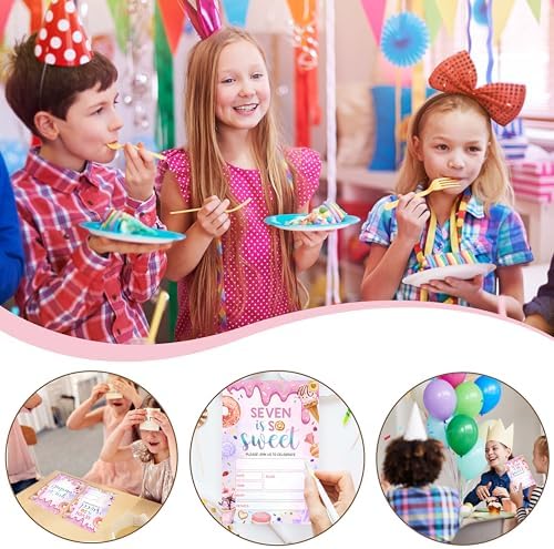 Donut Candyland Birthday Invitations Set of 20