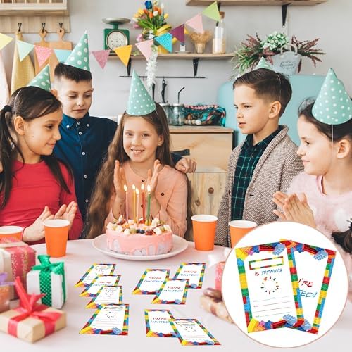 25pcs Birthday Invitation Set with Envelopes