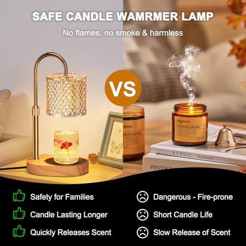 ZENLEA Candle Warmer Lamp with Timer and Dimmer
