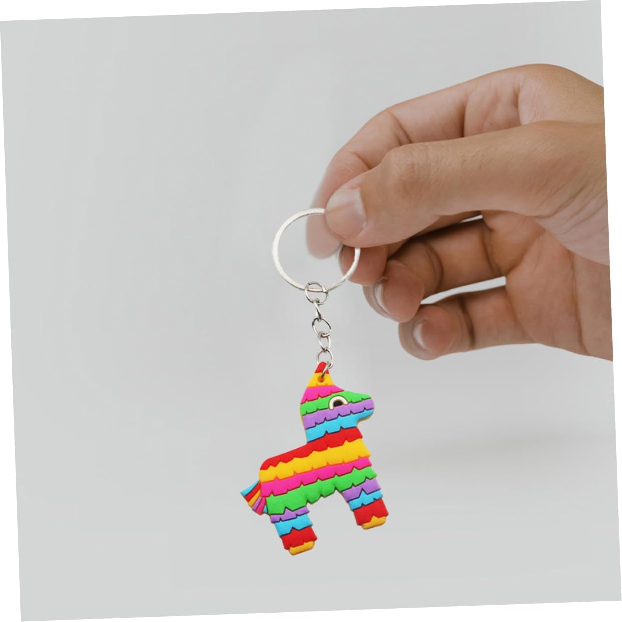 Uonlytech 10pcs Mexican Keychains Cactus Hat Guitar Maraca Party Favors
