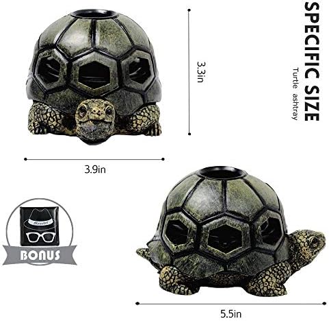 Monsiter QE Turtle Ashtrays for Cigarettes Cute Home Decor