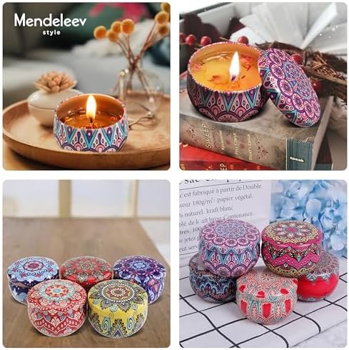 MENDELEEV STYLE 45 Oz Candle Tin Set 24 pcs