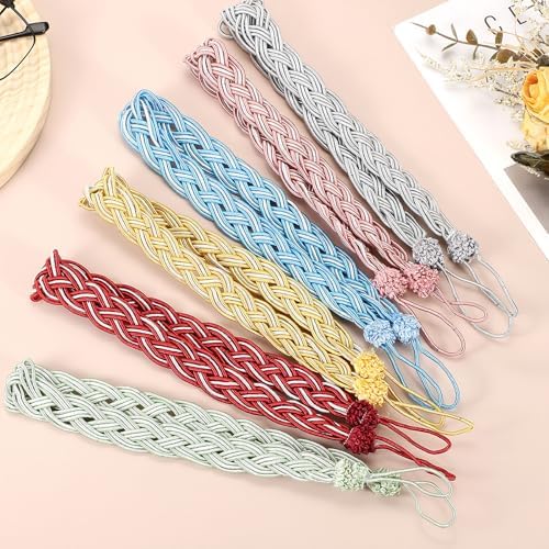 Uxcell 2 Pcs Light Pink Braided Curtain Tiebacks