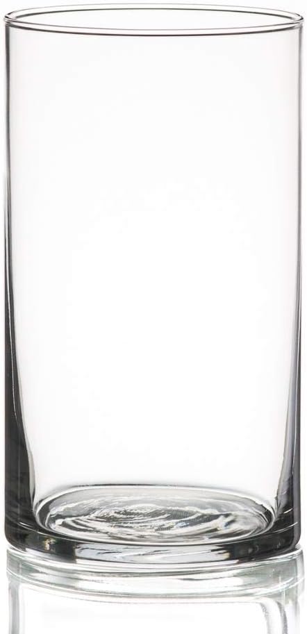 Richland Pillar Candles 3 and Eastland Glass Vases 6 Set of 12