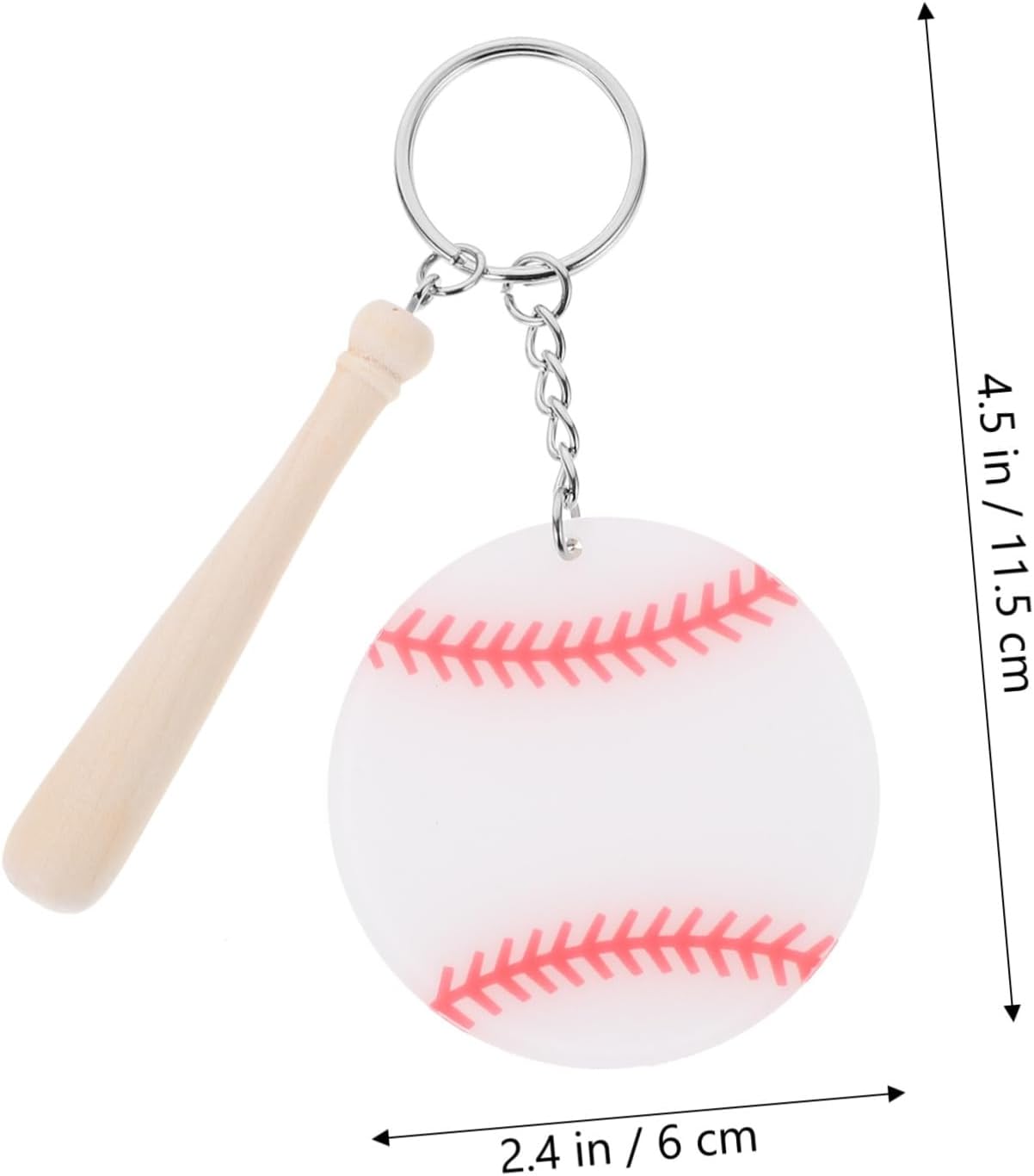 18Pcs Baseball Keychains for Boys and Sports Enthusiasts