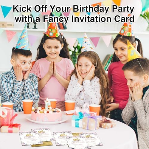 Princess Birthday Invitations with 25 Envelopes