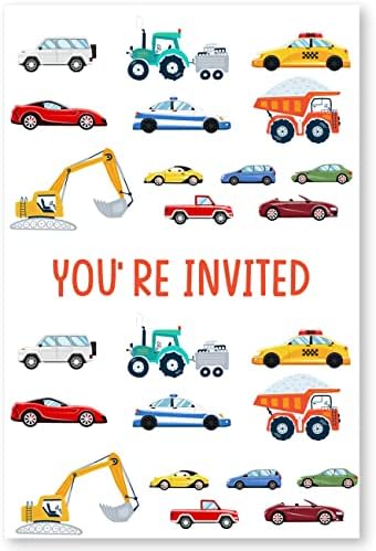 Soiceu Birthday Invitations with Envelopes Set of 20