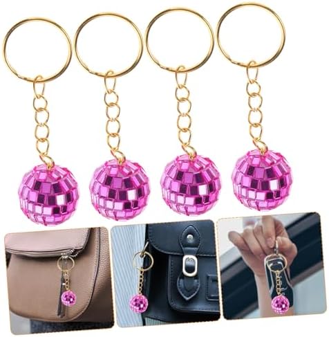 Small Disco Ball Keychain for Car Decoration