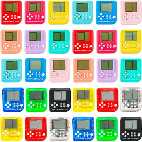 30 Pack Mini Video Game Keychains for Gifts and Parties