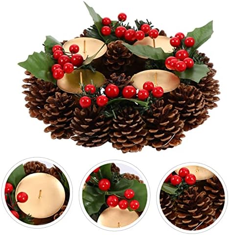 Zerodeko Christmas Wreath Candle Holder