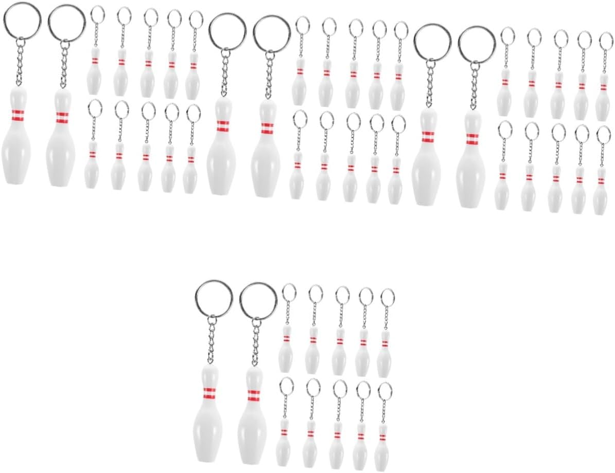 BESTonZON Bowling Keychains Cute Cartoon Design