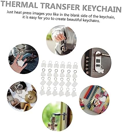 36Pcs Sublimation Blank Keychain Kit for Custom Keychains