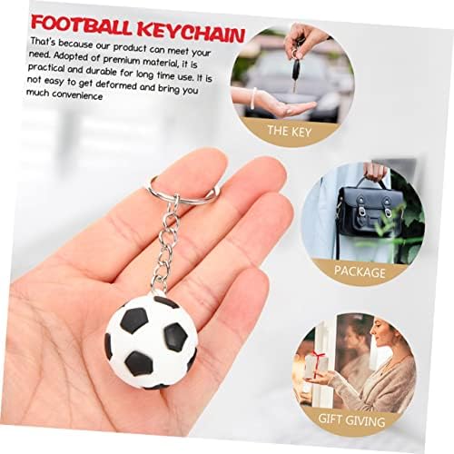 16pcs Soccer Keychain Set with Ball Design