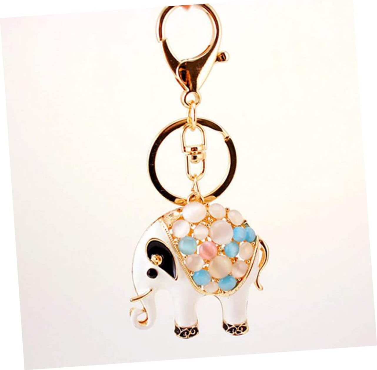 Sparkling Elephant Keychain for Car Keys