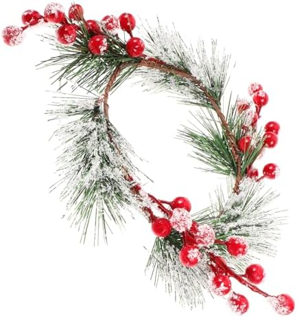 Christmas Candle Wreath for Holiday Pillar Candles