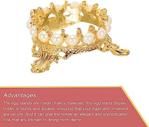 MECCANIXITY Gold Tone Crystal Ball Display Holder